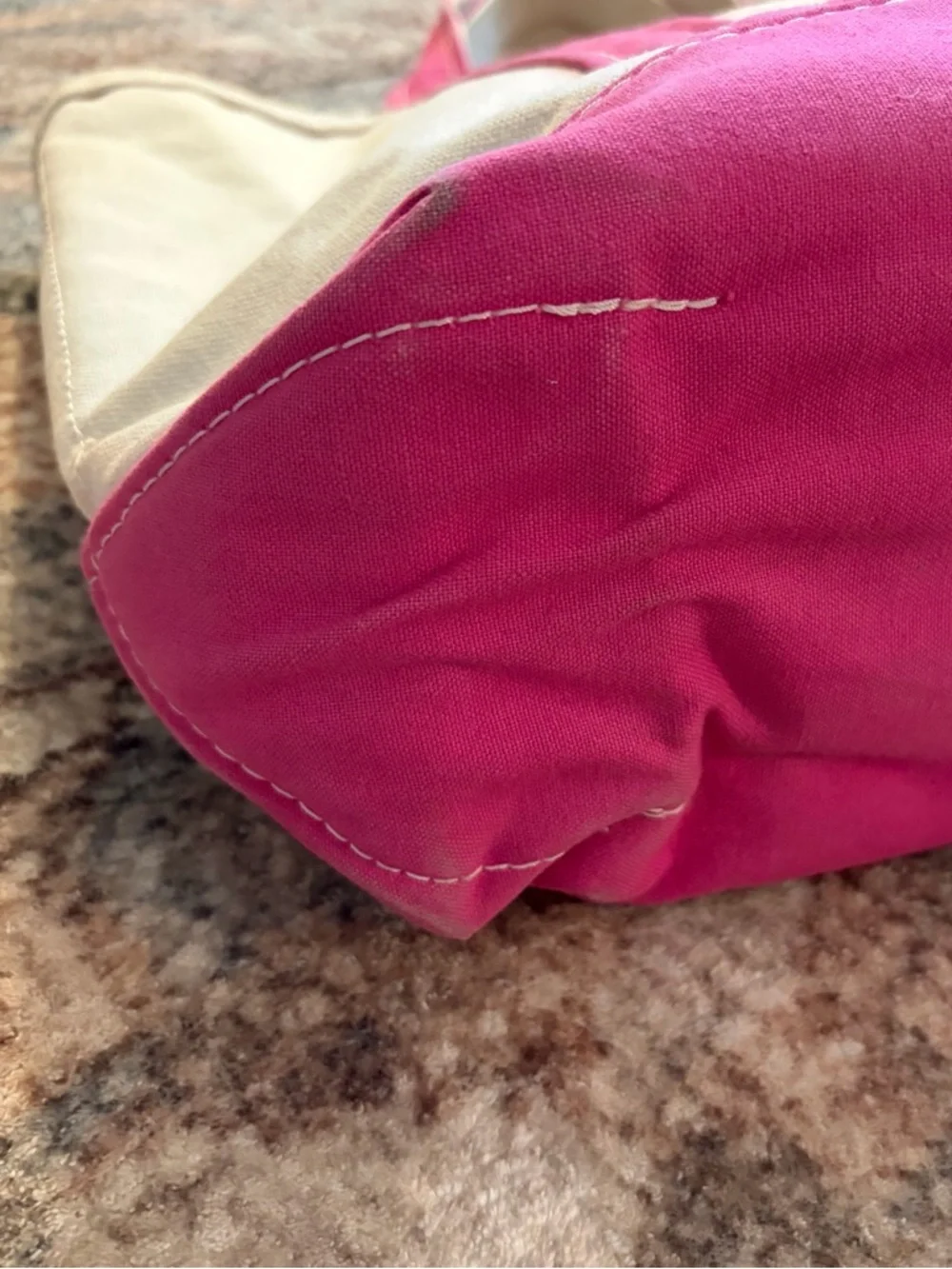 LL Bean Boat & Tote small pink open top pocket